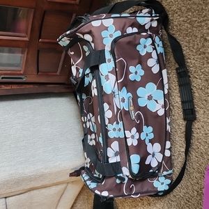 Pacific coast floral duffel bag